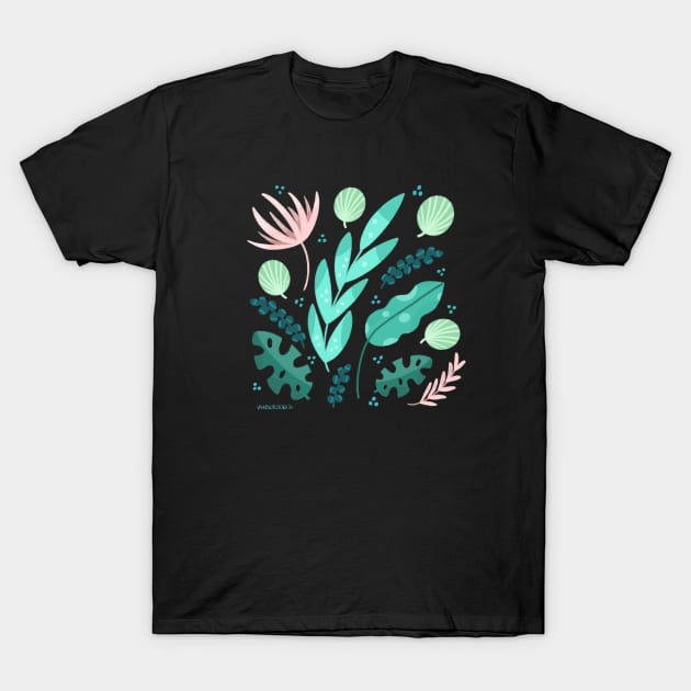 Tropical Flora T-Shirt by Valeria Frustaci 